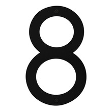 Husnummer 8 Stål Svart 25 cm